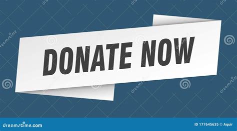 donate  banner template donate  ribbon label stock vector