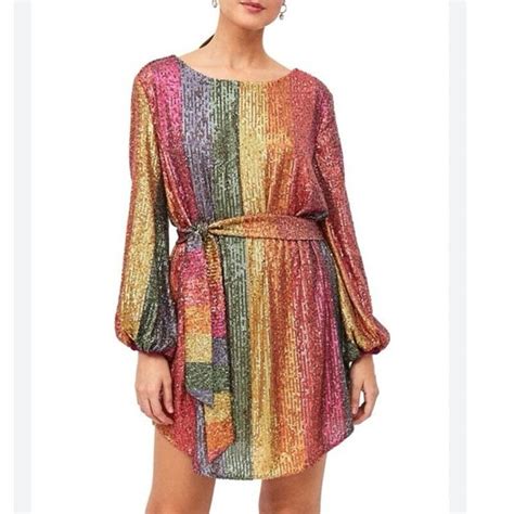 Farm Rio Rainbow Sequin Midi Dress Dresses Images 2024