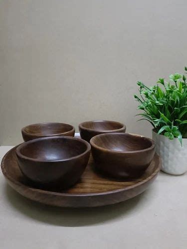 Brown Crazy Crafts Sisham Wood Soup Bowl 250 Ml At Rs 119 Piece In