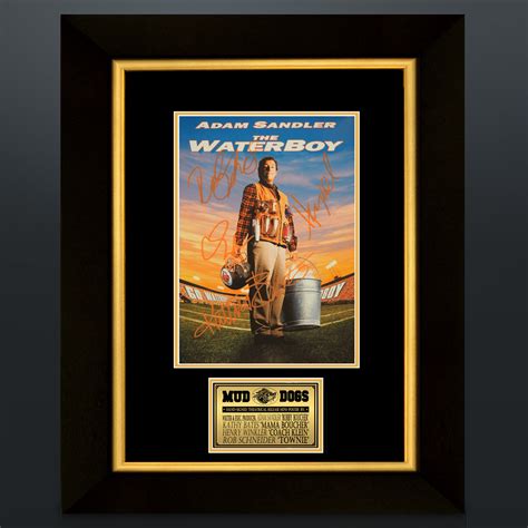 Water Boy // Adam Sandler + Henry Winkler + Kathy Bates Signed Mini ...