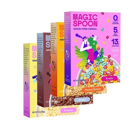 Magic Spoon Cereal Variety 4 Pack Of Cereal Keto And Low Carb Lifestyles Gluten And Grain Free