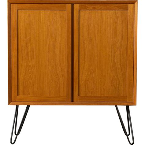 Vintage Teak Highboard With Two Doors By Poul Cadovius Denmark 1960s