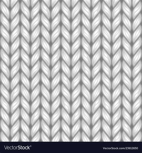 Gray knit texture seamless pattern Royalty Free Vector Image