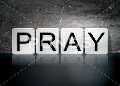 Pray Tiled Letters Concept And Theme Graphic 70246785