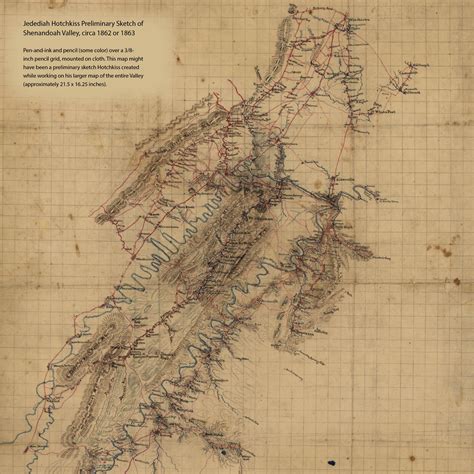 Jedediah Hotchkiss Maps Of The Shenandoah Valley Cedar Creek Belle