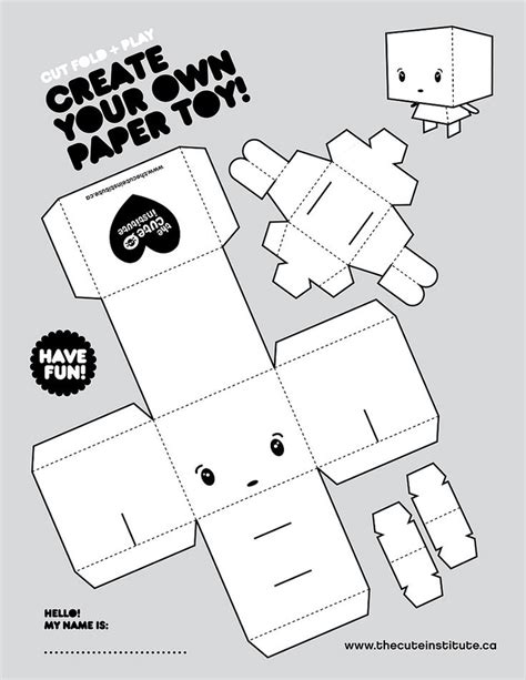 Flickr Paper Toys Custom Paper Paper Toys Template