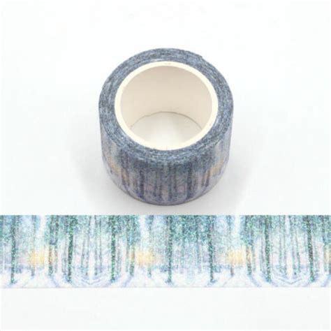 Rolls The Snow Forest Theme Glitter Washi Tape Sparkly Mm Wide X