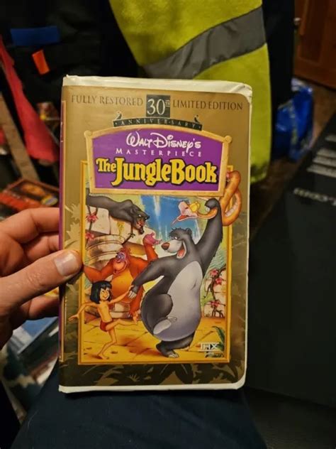 THE JUNGLE BOOK Disney Masterpiece VHS 1997 30th Anniversary Limited