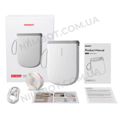 NIIMBOT D11_H 300DPI White | Термопринтер для друку наклейок ...