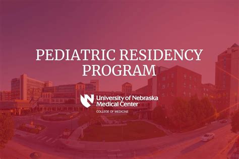 Residency Department Of Pediatrics University Of Nebraska Medical