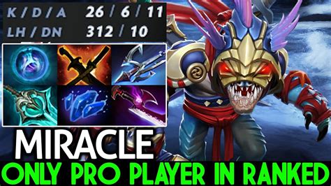 MIRACLE Slark Only Pro Player In This Ranked Game Dota 2 YouTube