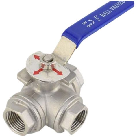 1 2 Three Way 304 Stainless Steel Bsp Thread Ball Valve T Type L Type