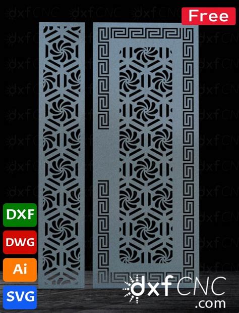 laser cut door   flowers design ideas cnc dxf file  dxf