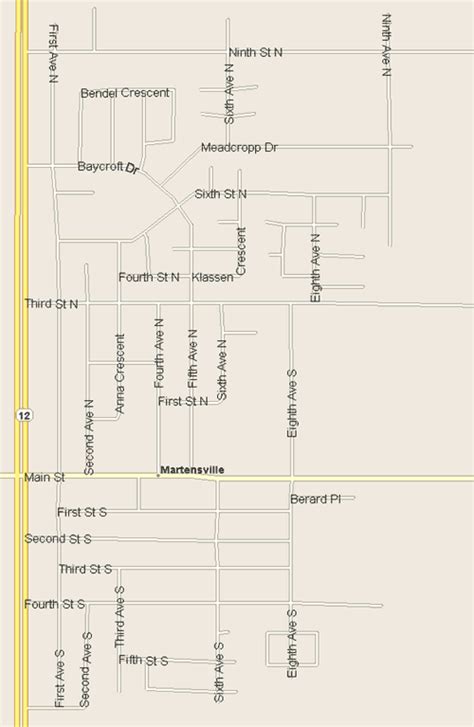 Martensville Map, Saskatchewan - Listings Canada