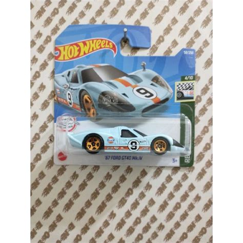 67 Ford GT40 MK IV Gulf Hot Wheels Shopee Brasil