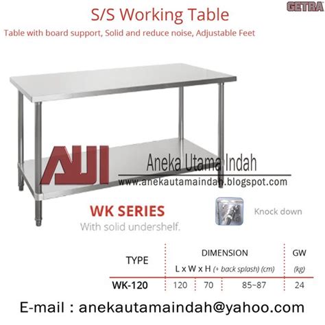 Jual Getra Wk Wk Wk Working Table Stainlees Steel Meja