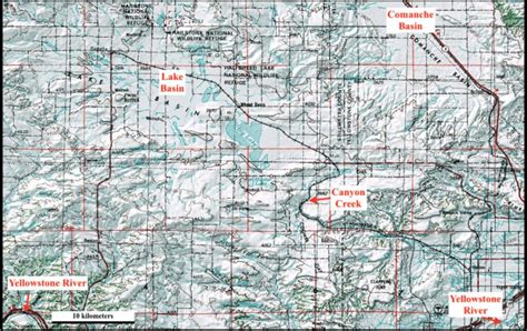 Modified Topographic Map From USGS National Map Website Showing