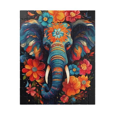 Elephant Jigsaw Puzzle, 1000 Pieces Puzzle, Adults Puzzle, Unique ...