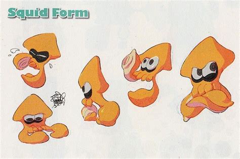 Inklingsquidform1 In 2022 Splatoon Splatoon Squid Art Reference