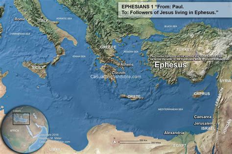 Biblical Map Of Ephesus