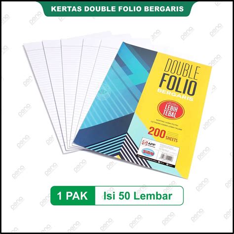 Jual Kertas Double Folio Bergaris SIDU Sinar Dunia SDU RF 50 Lembar