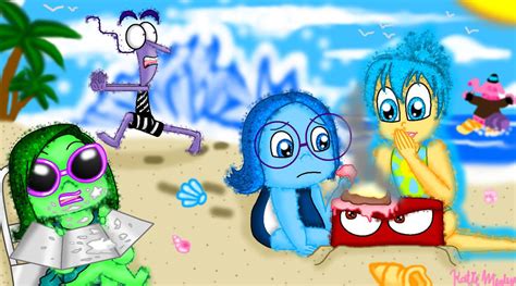 Inside Out Fanart Contest Art Emotions On Vacation By Katiegirlsforever