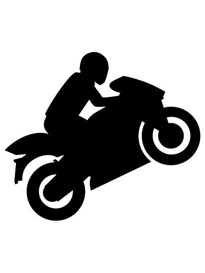 Motorcycle Wheelie Silhouette at GetDrawings | Free download