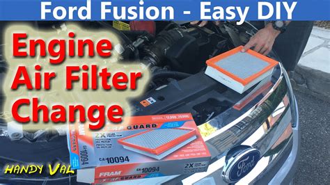 Replace Engine Air Filter Ford Fusion