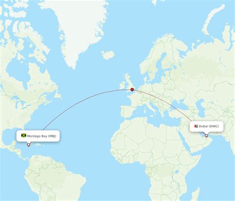 Flights From Dubai To Montego Bay Dwc To Mbj Flight Routes