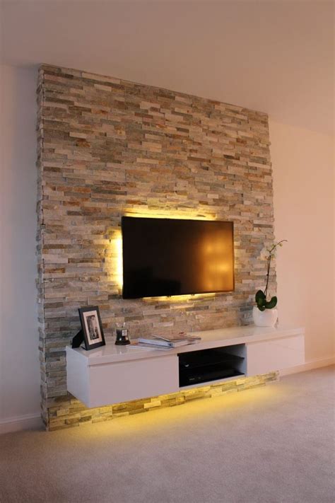 Woonkamer Televisie Aan Muur Feature Wall Living Room Living Room Tv