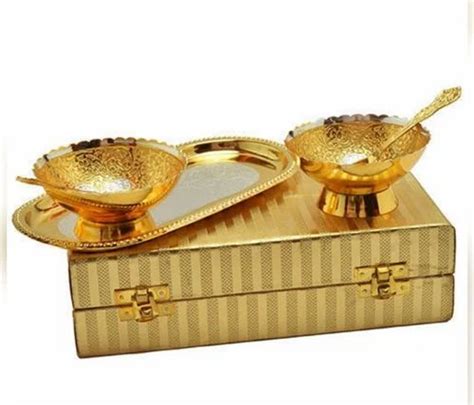 Silver And Gold Plated Bowl Set For Gift Plating At Rs 155 Set In