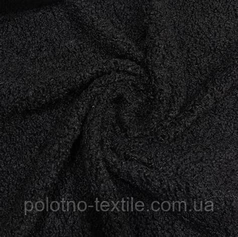 Купить Ткань букле шерсть (барашек) Черный, цена 380 ₴ — Prom.ua (ID ...