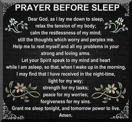 Prayer before bed | Prayer before sleep, Night prayer, Bedtime prayer