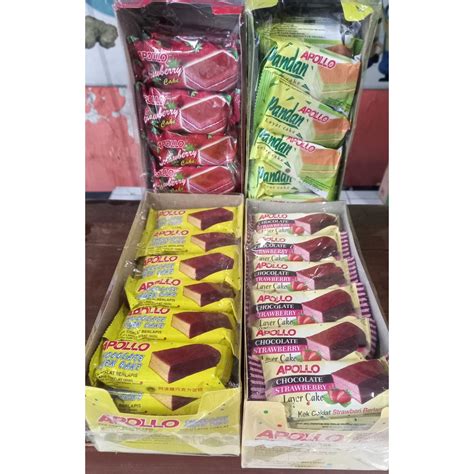 Jual Naraya Apollo Layer Cake Bolu Lapis Chocolate Pandan Strawberry