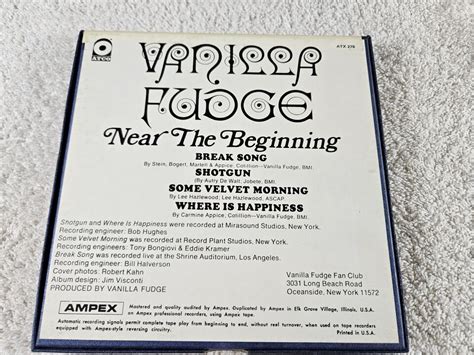 Vanilla Fudge Near The Beginning Reel To Reel Tape Ebay