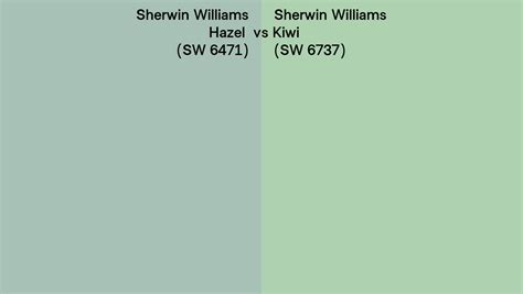 Sherwin Williams Hazel Vs Kiwi Side By Side Comparison