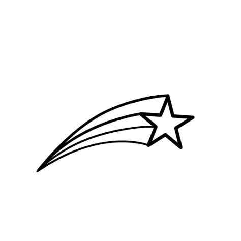 Shooting Star Outline - ClipArt Best