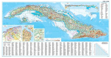 Cuba Road Map Maphuen