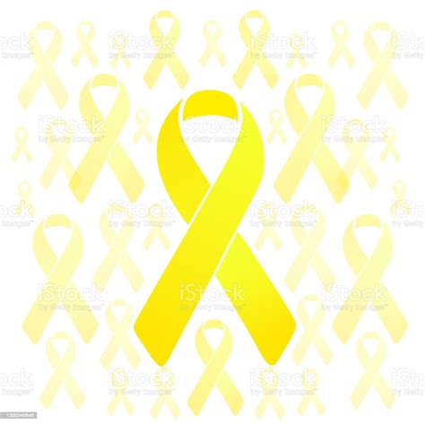 Support Our Troops Yellow Ribbons Illustration Stock Illustration