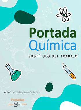 Portadas De Qu Mica Para Worddescargar Gratis