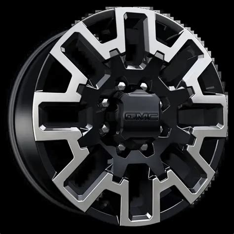 2024 Sierra 2500 | 22 inch Wheel | Black | Machined | Multi-Spoke | 8-Lug | 22 x 8.5 | SAK ...