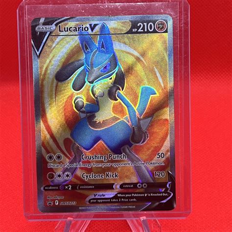 Mavin Lucario V Swsh Collection Black Star Promo Full Art Pokemon