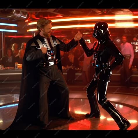 Premium Photo | Darth vader and darth vader in a scene from star wars ...