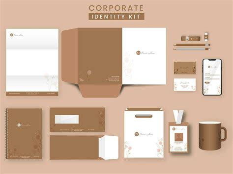 Corporate Identity Kit As Folder A Letterhead Diary Double Side