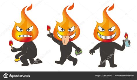 Arsonist - Character image set Stock Vector Image by ©Kayocci #284264694