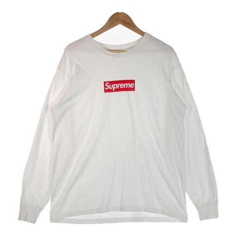 【楽天市場】supreme シュプリーム 20aw Box Logo Ls Tee ボックスロゴ ロングtシャツ ホワイト Sizem【中古】 Rm：goldragstation