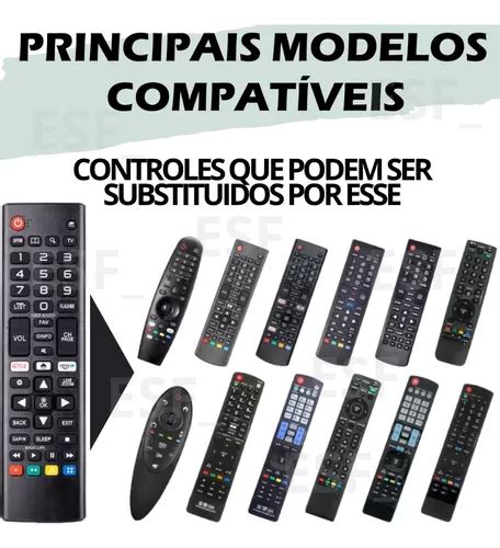 Controle Remoto Compatível Smart Tv LG Netflix Amazon Video R 16 em