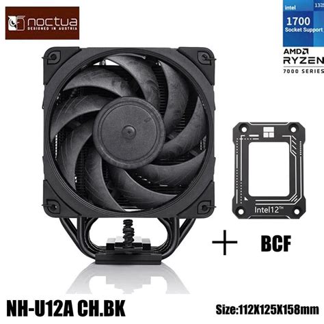 NOCTUA NH U12A Siyah CPU Radyat R Ift Fan PWM SSO Rulman 7 S Borular D