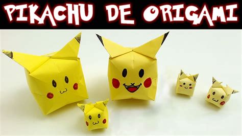 Pikachu De Origami Cómo Se Hace Te Digo Cómo Youtube