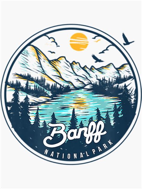 Banff National Park For Hiking In Alberta Canada Sticker For Sale By